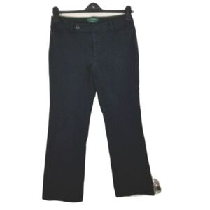 Lauren Ralph Lauren Adelle Womens Size 10 Straight Leg Ankle Pant Black